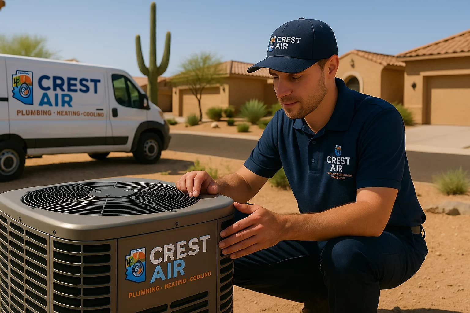 AC failure warning signs AC unit struggling in extreme Arizona heat